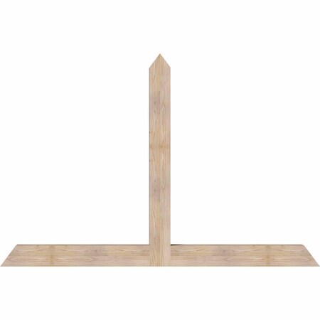 Ekena Millwork Portland Smooth Timber Gable Bracket, Douglas Fir, 84"W x 56"H x 5 1/2"D x 5 1/2"F, 16/12 Pitch GBW084X56X0606POR00SDF